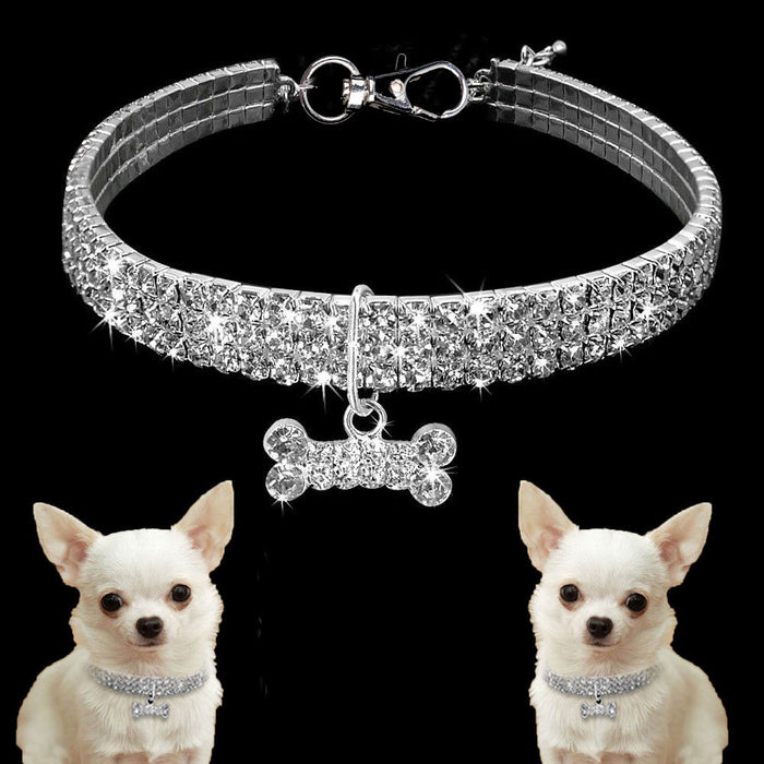 Bling Rhinestone Pet Collar