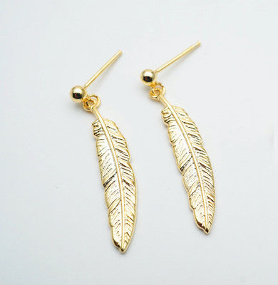 Vintage feather earrings