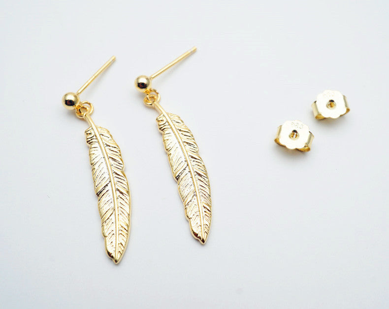 Vintage feather earrings