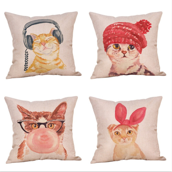 Cute Cat Pillow Covers