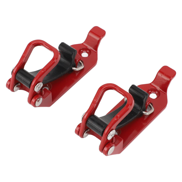 2pcs Roof Rack Shovel Mount Good Weight Bearing Capacity Axe Holder Clamp Metal Rubber Clamp Mounting Kit for Car Truck Boats Red