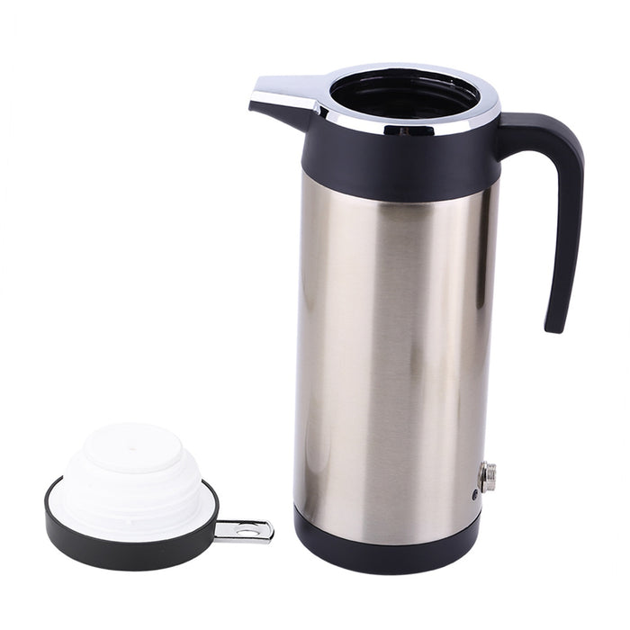 850ml 24V Travel Car Kettle Cigarette Lighter Socket Water Heater Bottle for Tea Coffee