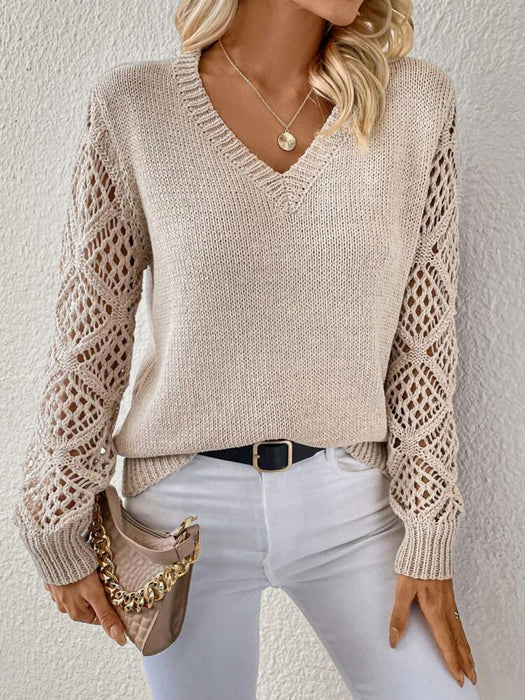 V-neck Pullover Sweater