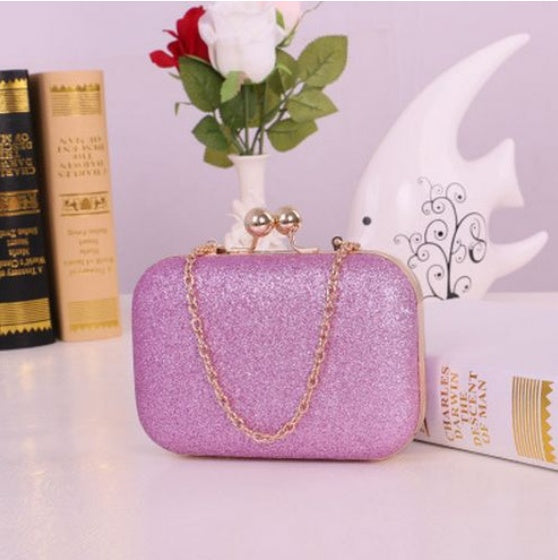Gold Clutch Box Bag