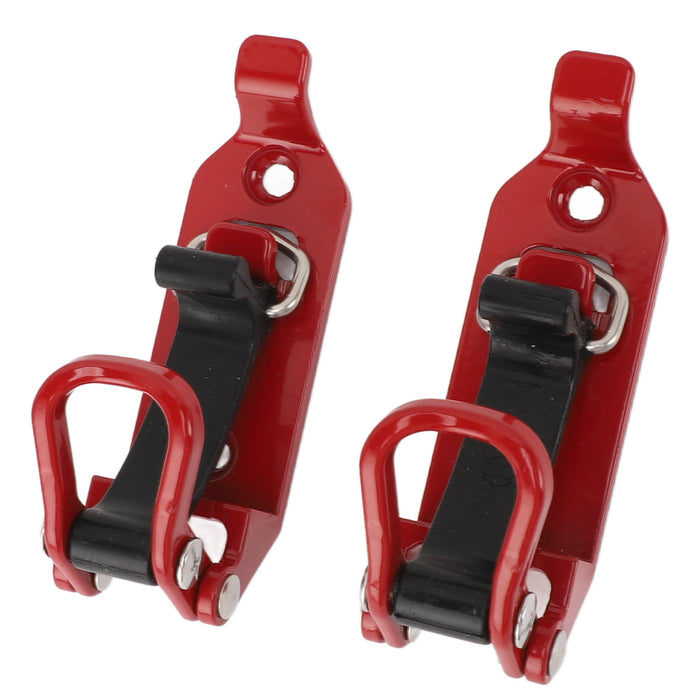 2pcs Roof Rack Shovel Mount Good Weight Bearing Capacity Axe Holder Clamp Metal Rubber Clamp Mounting Kit for Car Truck Boats Red