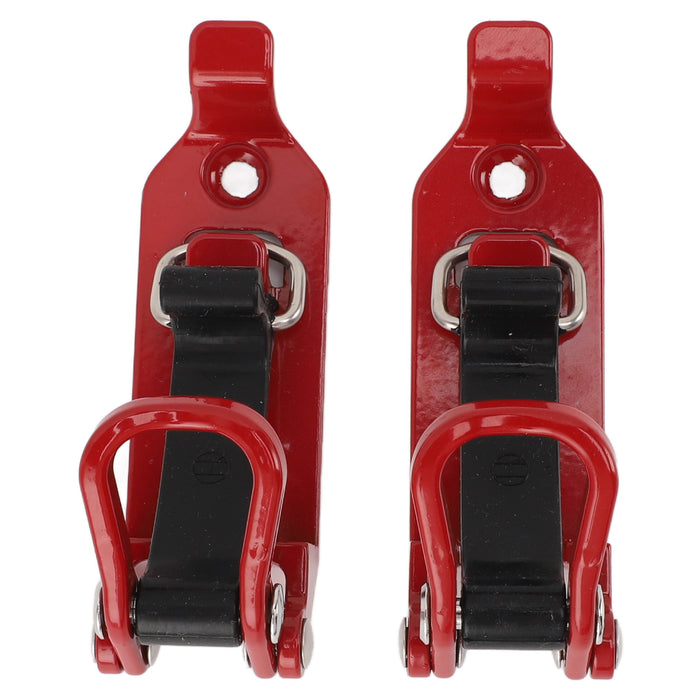 2pcs Roof Rack Shovel Mount Good Weight Bearing Capacity Axe Holder Clamp Metal Rubber Clamp Mounting Kit for Car Truck Boats Red