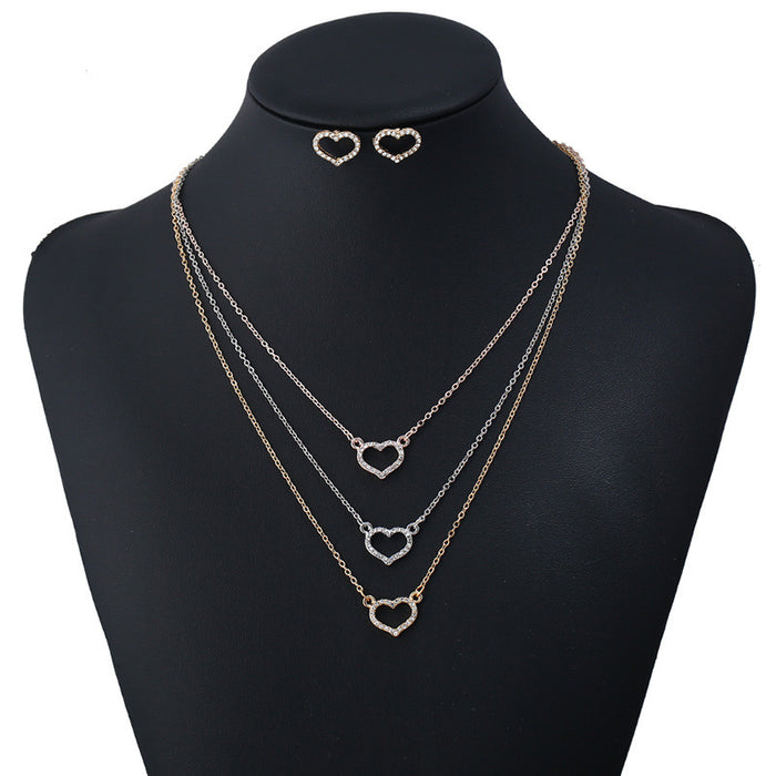 Heart Necklace Set