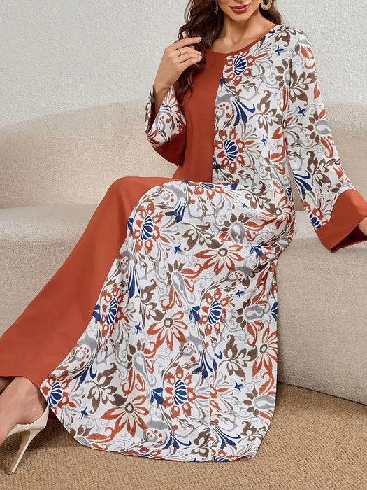 Printed Long Dress