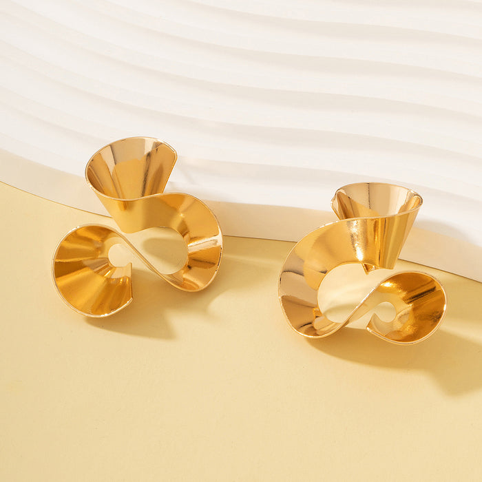 Ruffled Skirt Earrings