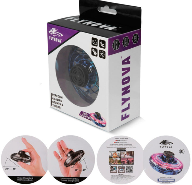 Mini Fingertip Gyro Interactive Decompression Toy Drone LED UFO