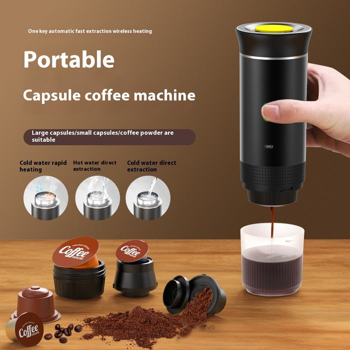Electric Grinder Coffee Travel Handy 3 In1 Espresso Portable Coffee Maker