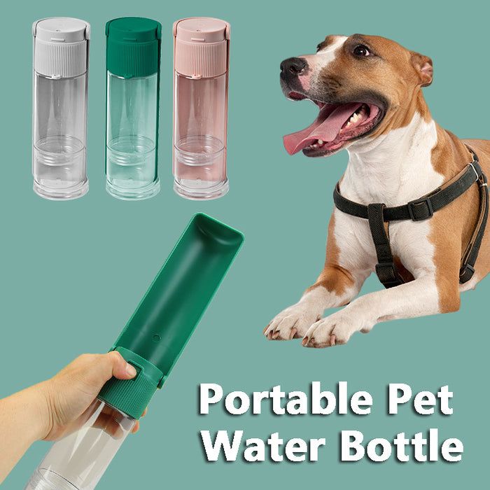 Pet portable Water Bottle With Food Dispenser