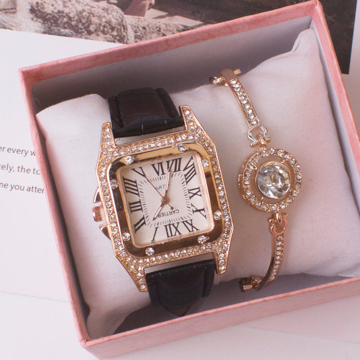Rhinestone Watch Set