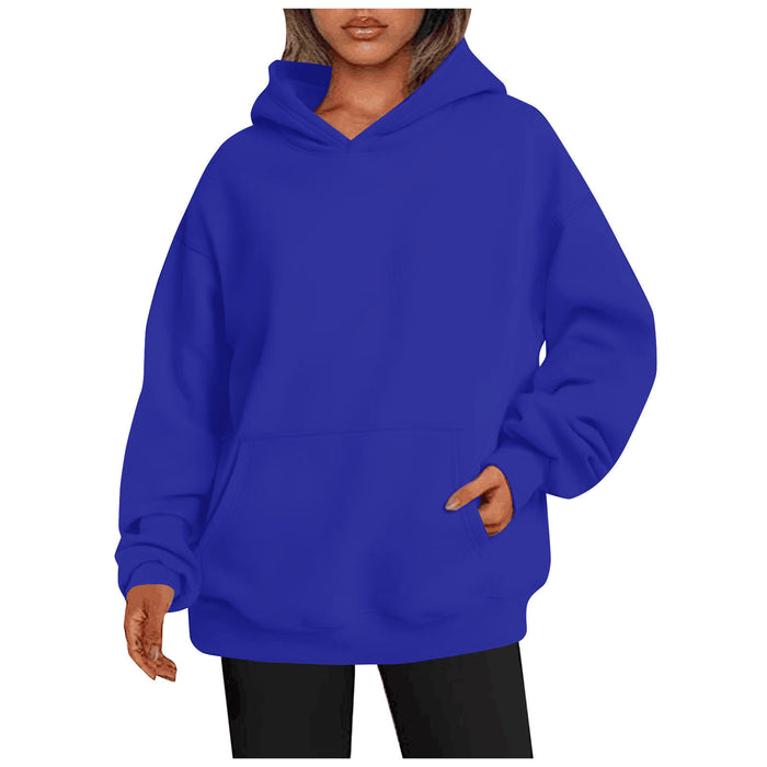 Solid Sweatshirt Oversized