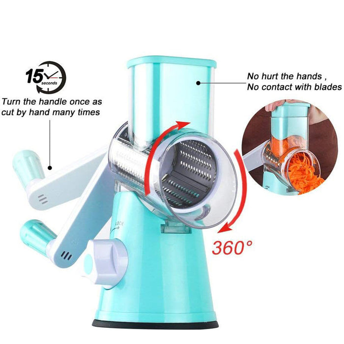Manual Multifunctional Round Vegetable Cutter Slicer