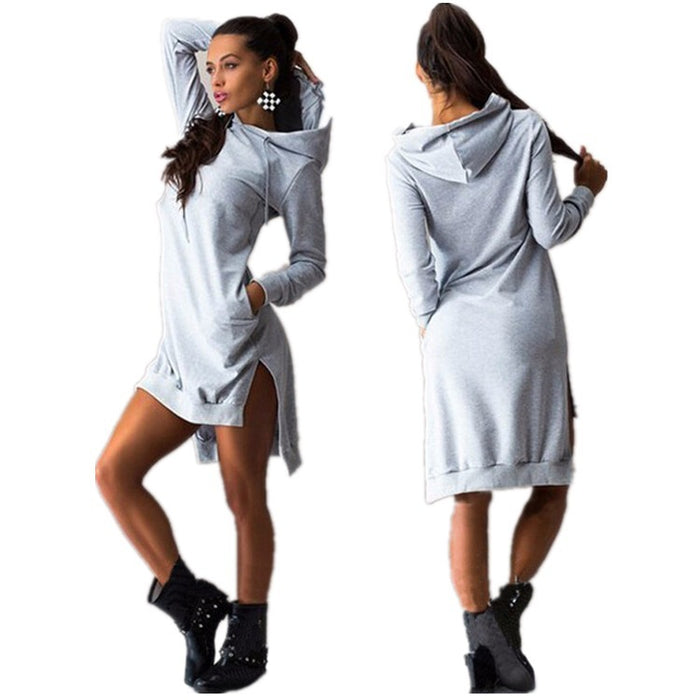 Irregular Hooded Sweatshirt