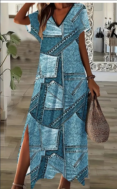 Denim-Inspired Dress