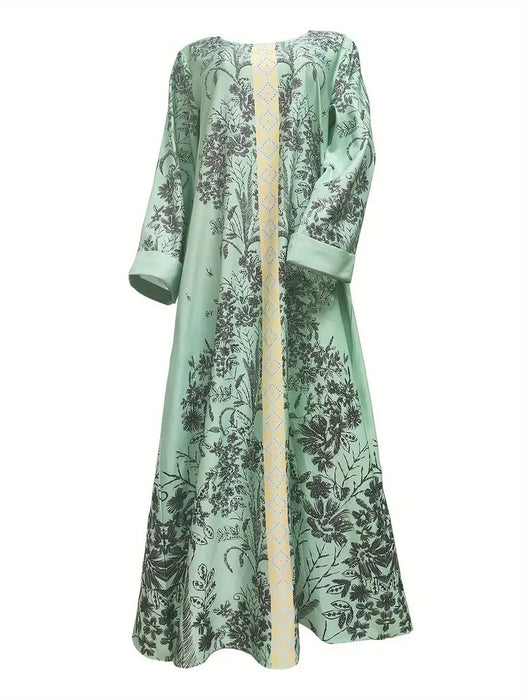 Printed Robes Dress