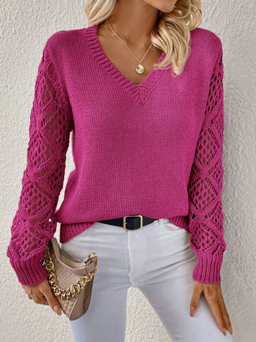 V-neck Pullover Sweater