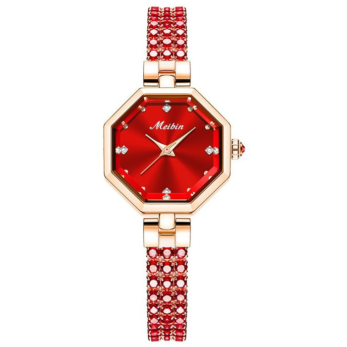 Luxury Rose Stone Watch