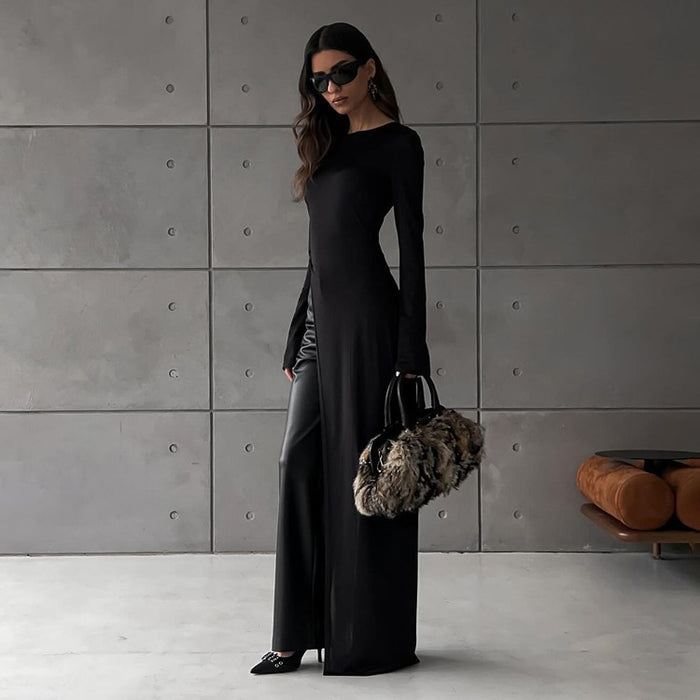 Irregular Slit Dress