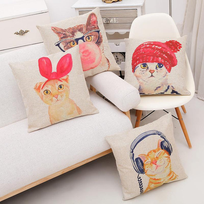 Cute Cat Pillow Covers