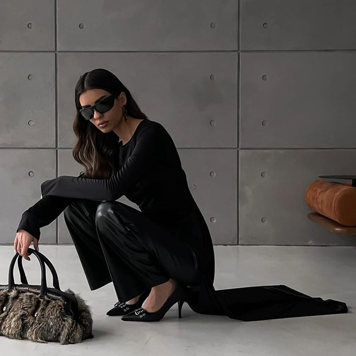 Irregular Slit Dress