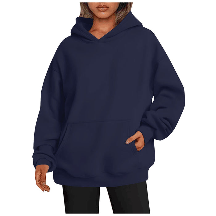 Solid Sweatshirt Oversized
