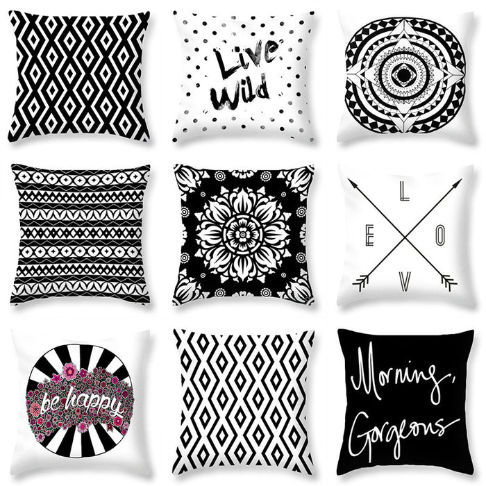 Black and White Pillowcase