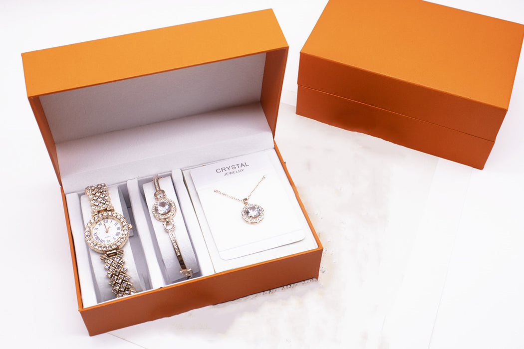 3-piece Rhinestone Watch Set