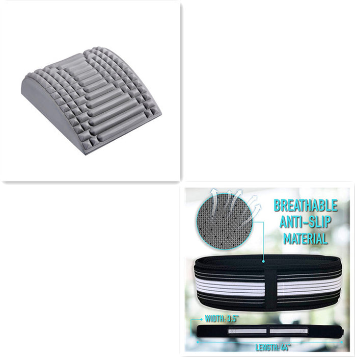 Back Stretcher Pillow Neck Lumbar Support Massager For Neck Waist