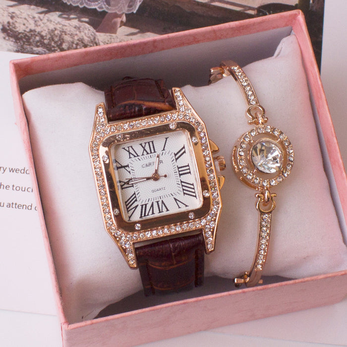 Rhinestone Watch Set