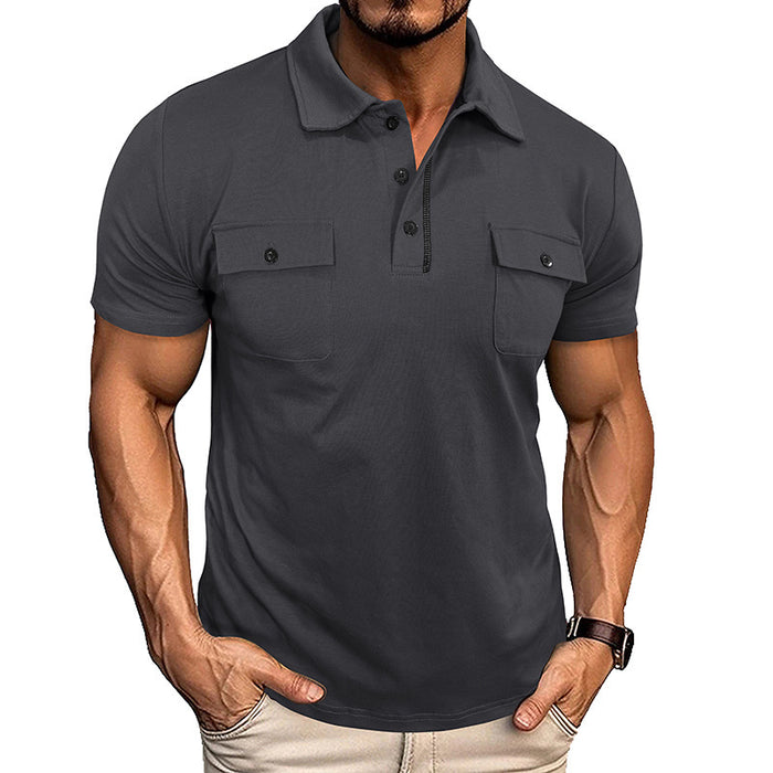 Lapel Button Polo Shirt