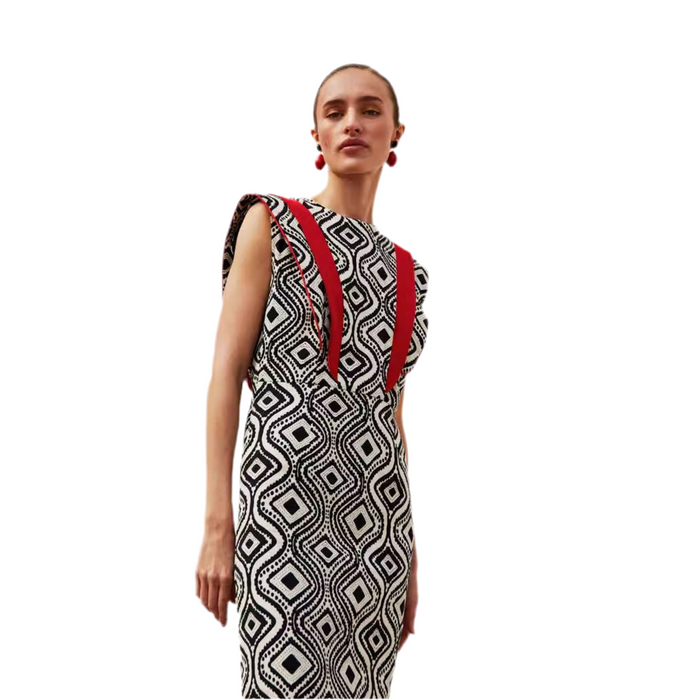 Retro Style Sleeveless Dress