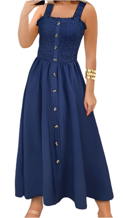 Shirred Maxi Dress
