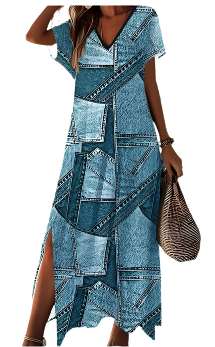 Denim-Inspired Dress