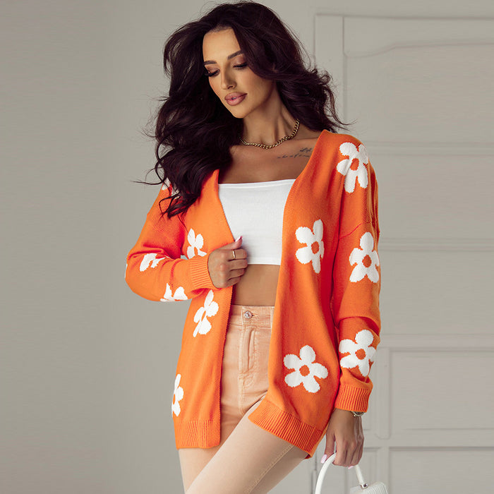 Floral Print Cardigan
