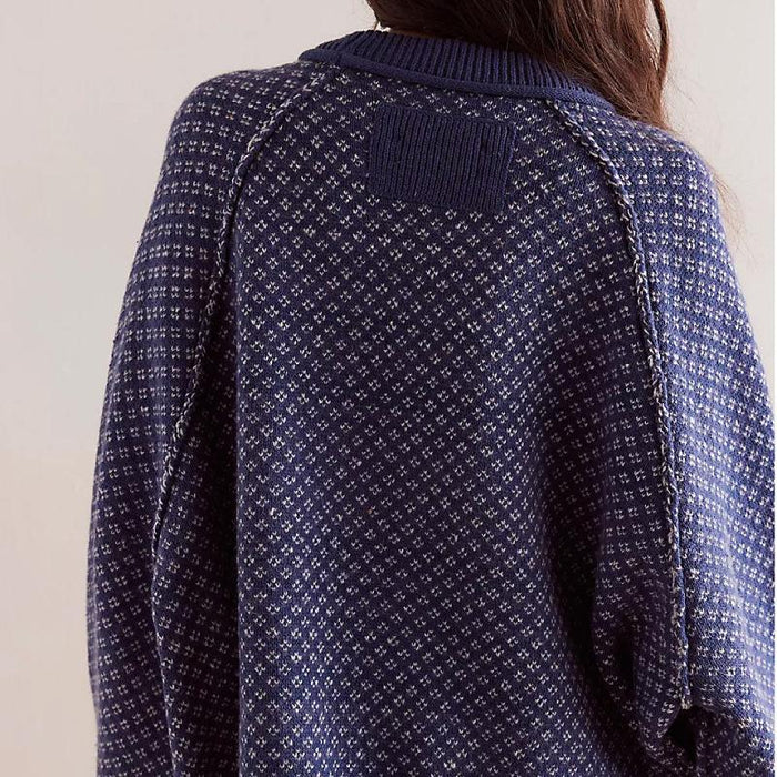 Jacquard Round Neck