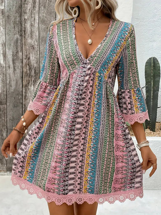 Printed Casual  Dress