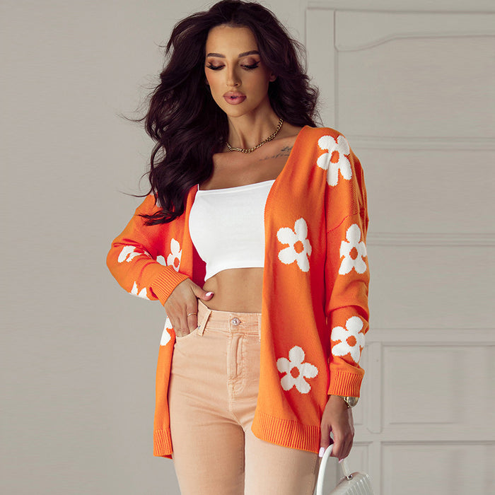 Floral Print Cardigan