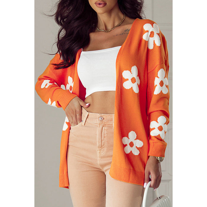 Floral Print Cardigan