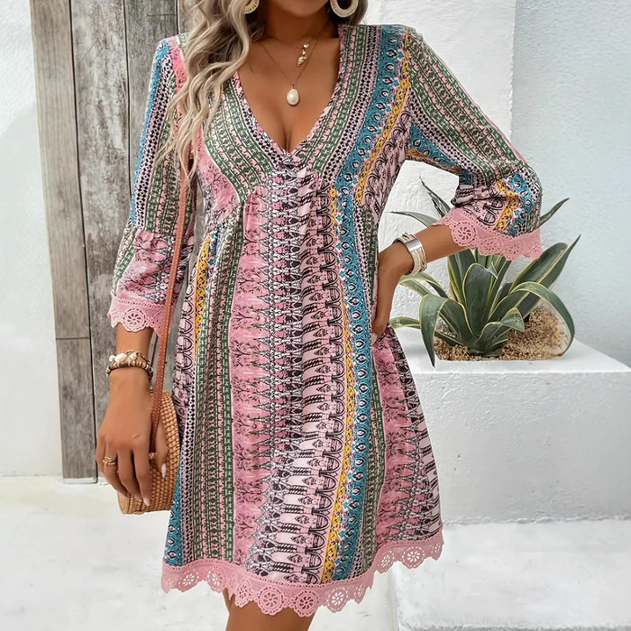 Printed Casual  Dress