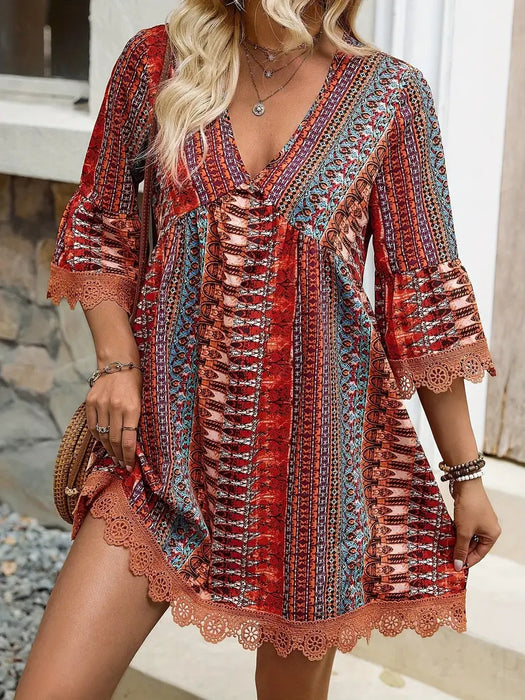 Printed Casual  Dress