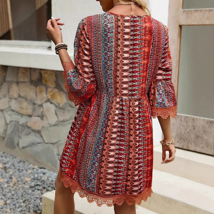 Printed Casual  Dress