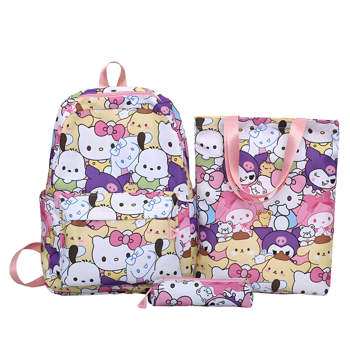3pcs Cinnamoroll Hello Kitty Sanrio Backpack Set