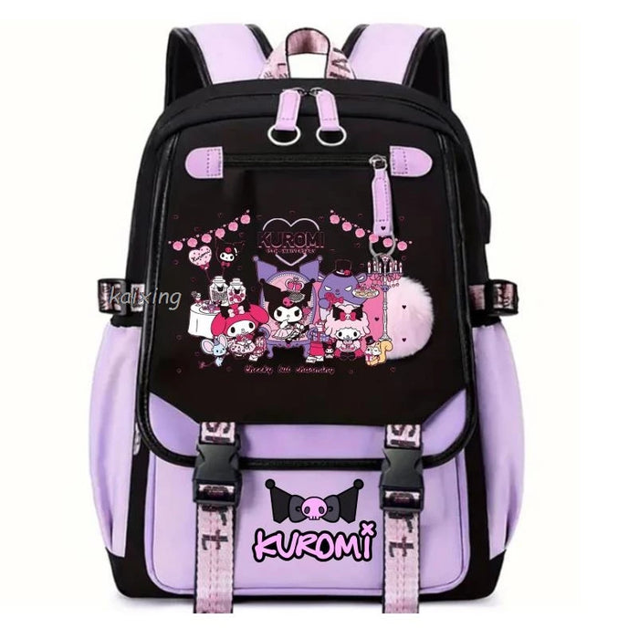 Lovely Kuromi Melody Backpack