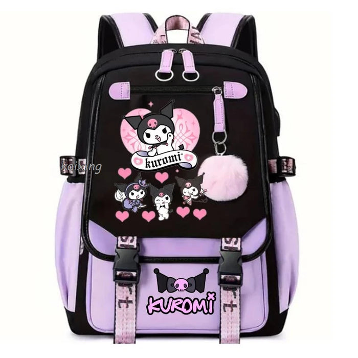 Lovely Kuromi Melody Backpack