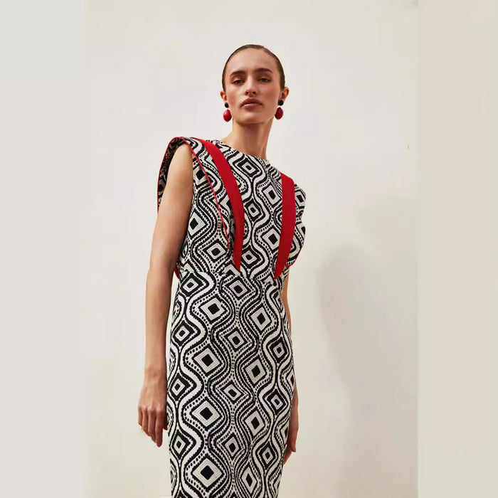 Retro Style Sleeveless Dress