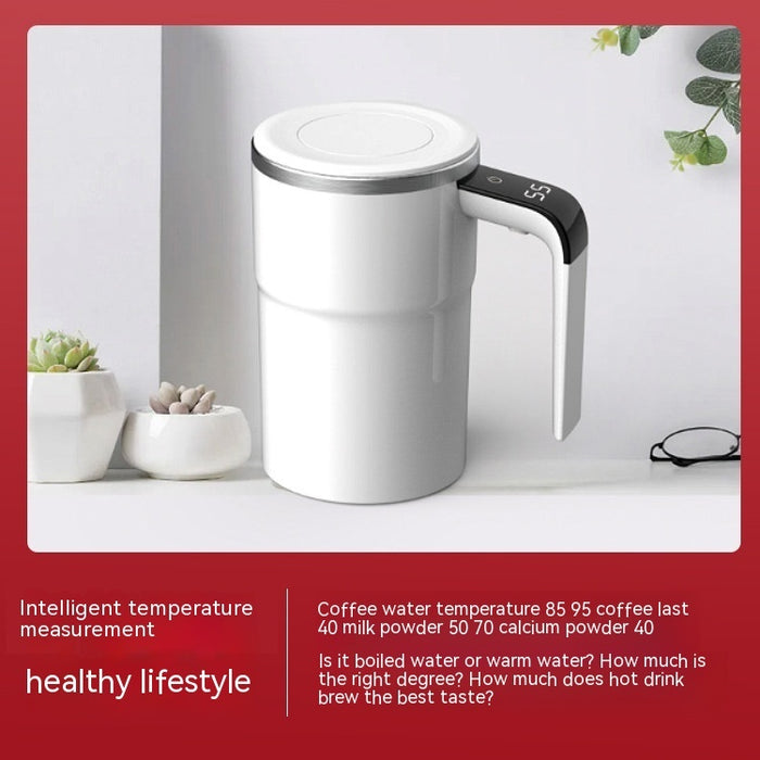 Electric Coffee Mug USB Rechargeable Automatic Magnetic Cup IP67