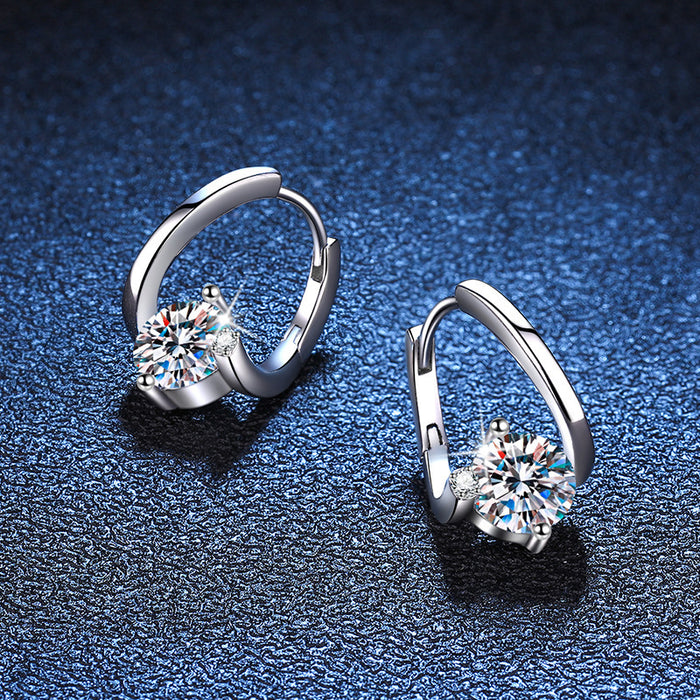 S925 Silver Moissanite Earrings